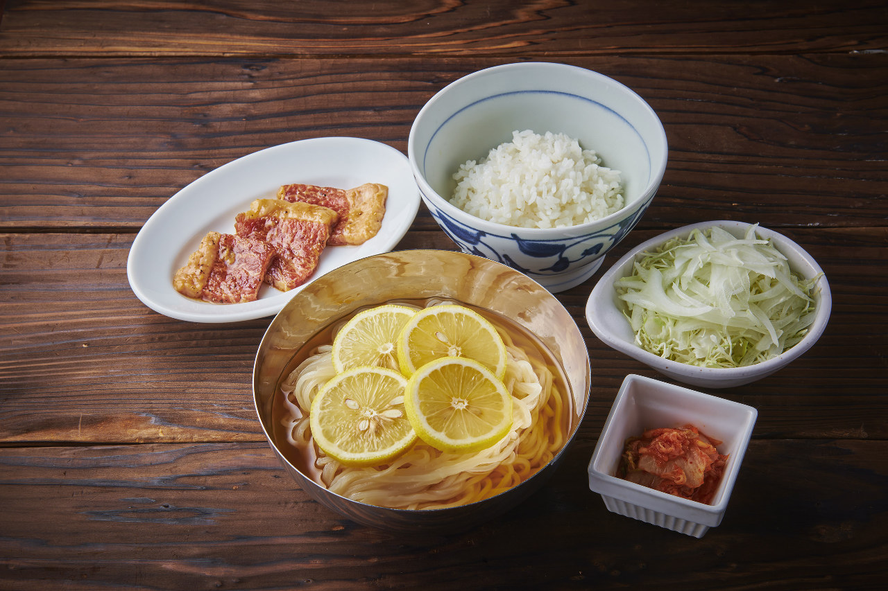 レモン冷麺&じゅーしーカルビランチ
